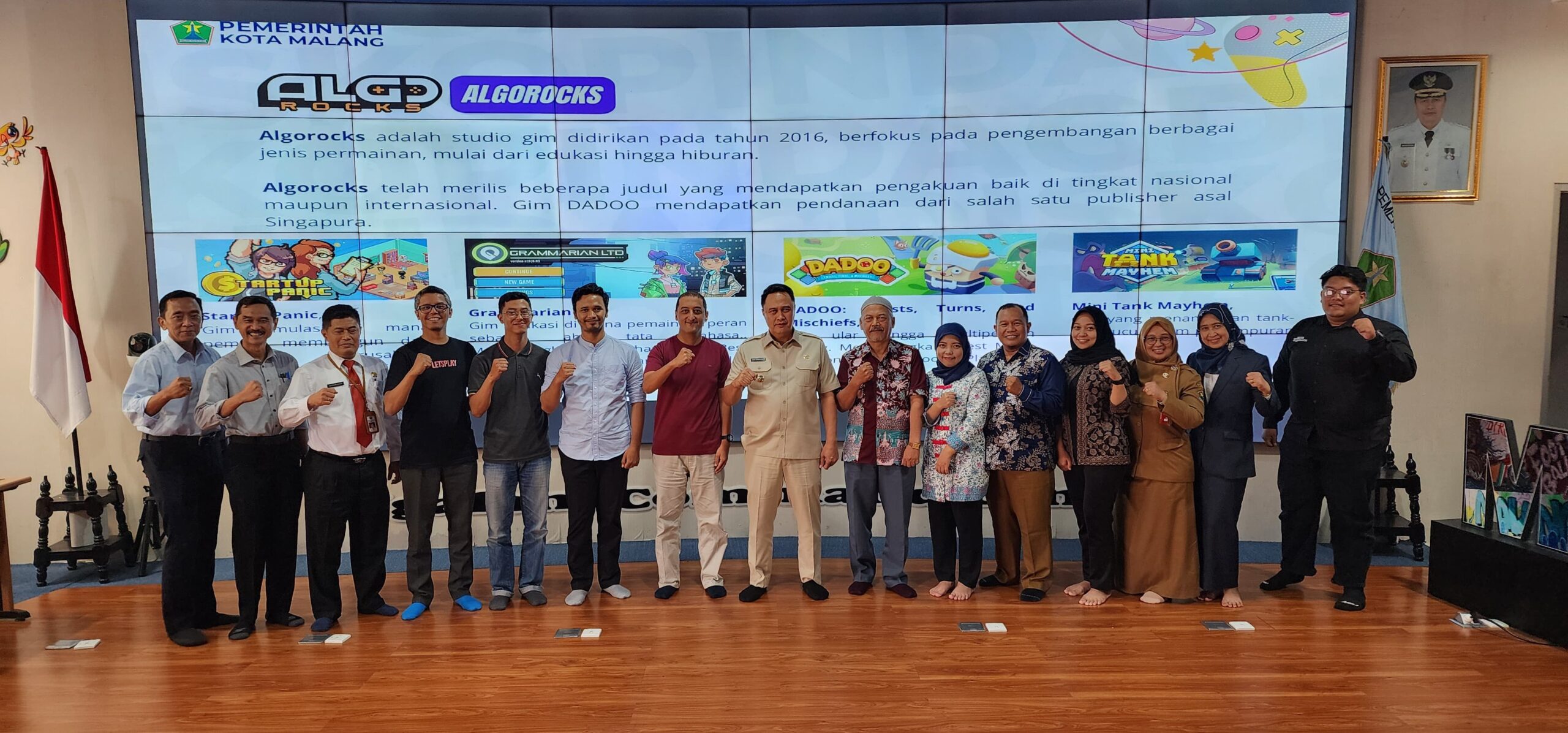 Komunitas Game Dev Malang (GDM) melakukan Koordinasi Progress Gim Lokal Kota Malang bersama Pemerintah Kota Malang